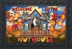 Briarwood Lane Summer Nuthouse Humor Doormat Humor Indoor Outdoor 30" X 18" -Amazon Store 51OyiByvduL. AC