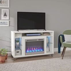 Ameriwood Home Fireplace TV Stand For TVs Up To 70", White,1822096COM (18.9 X 64.76 X 24.88 Inches) 11 Ameriwood Home Fireplace TV Stand For TVs Up To 70", White,1822096COM (18.9 X 64.76 X 24.88 Inches) -Amazon Store 51OzuUWqk0L. AC