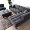 Stendmar 4pc 117" To 153" Modern Dark Gray Microfiber Sectional Couch Sofa S1107RDG