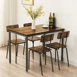 CALABASH Bar Table And Chairs Set For 2, 3 Pieces Pub Dining Table Set Counter Height Breakfast Table And 2 Bar Stools PU Upholstery Seat With Backrest For Kitchen, Apartment, Small Space (3, 43Inch) 20 CALABASH Bar Table And Chairs Set For 2, 3 Pieces Pub Dining Table Set Counter Height Breakfast Table And 2 Bar Stools PU Upholstery Seat With Backrest For Kitchen, Apartment, Small Space (3, 43Inch) -Amazon Store 51PAlgPo1QL. AC