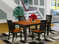 East West Furniture Dining Table Set, 9-Piece, ALGWE9-LWH-W 25 East West Furniture Dining Table Set, 9-Piece, ALGWE9-LWH-W -Amazon Store 51PBtuVb32L. AC