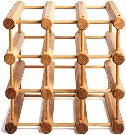 J.K. Adams Wood Stackable Modular Wine Rack Storage Holder With Natural Pins, 12 Bottle, Ash 9 J.K. Adams Wood Stackable Modular Wine Rack Storage Holder With Natural Pins, 12 Bottle, Ash - Image 7