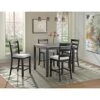 Picket House Furnishings Kona Gray 5PC Counter Height Dining Set-Table & Four Chairs