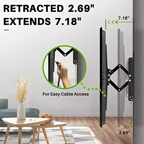 USX MOUNT Advanced Tilt TV Wall Mount For Most 42-90 Inch TVs, Easy To Install Extension TV Mount Extending To 7 Inch, Universal Wall Mount TV Bracket Up To 24'' Studs, VESA 600 X 400mm And 120lbs 4 USX MOUNT Advanced Tilt TV Wall Mount For Most 42-90 Inch TVs, Easy To Install Extension TV Mount Extending To 7 Inch, Universal Wall Mount TV Bracket Up To 24'' Studs, VESA 600 X 400mm And 120lbs - Image 2