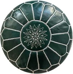 Premium Moroccan Leather Pouf - Handmade - Delivered Stuffed - Ottoman, Footstool, Floor Cushion (Cognac Brown) 27 Premium Moroccan Leather Pouf - Handmade - Delivered Stuffed - Ottoman, Footstool, Floor Cushion (Cognac Brown) -Amazon Store 51QHz7GLLL. AC