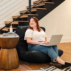 Big Joe Roma Bean Bag Chair, Black Smartmax, 3ft -Amazon Store 51Qb7BaswIL