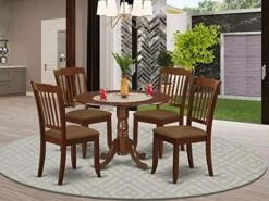 East West Furniture DLDA3-WHI-C 3Pc Dinette Set Includes A Rounded Kitchen Table With Drop Leaves And Two Vertical Slatted Linen Fabric Seat Dining Chairs, White Finish, 3 22 East West Furniture DLDA3-WHI-C 3Pc Dinette Set Includes A Rounded Kitchen Table With Drop Leaves And Two Vertical Slatted Linen Fabric Seat Dining Chairs, White Finish, 3 -Amazon Store 51QcUI4gMjL. AC