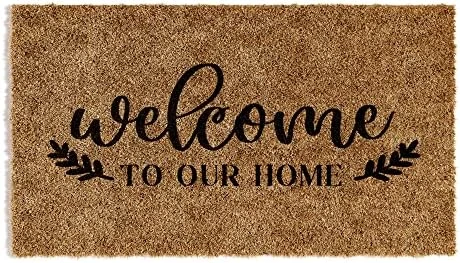 Barnyard Designs ‘Welcome To Our Home’ Doormat Welcome Mat For Outdoors, Large Front Door Entrance Mat, 30x17, Grey 11 Barnyard Designs ‘Welcome To Our Home’ Doormat Welcome Mat For Outdoors, Large Front Door Entrance Mat, 30x17, Grey - Image 9