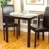 3 Pc Dining Room Dinette Kitchen Set Square Table And 2 Fallabella Chairs Classic Style Solid Wood Espresso Finish Rattan Wicker Furniture -Amazon Store 51QmdJoRucL