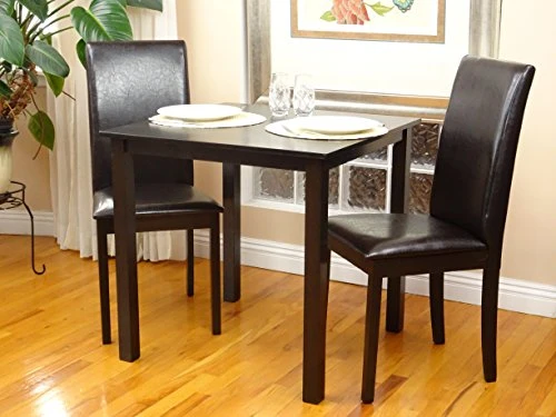 3 Pc Dining Room Dinette Kitchen Set Square Table And 2 Fallabella Chairs Classic Style Solid Wood Espresso Finish Rattan Wicker Furniture 3 3 Pc Dining Room Dinette Kitchen Set Square Table And 2 Fallabella Chairs Classic Style Solid Wood Espresso Finish Rattan Wicker Furniture