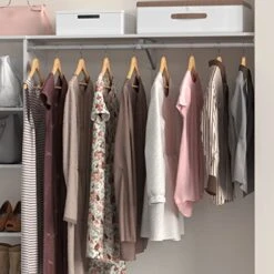 ClosetMaid SuiteSymphony Closet Bracket For Center Rod, And Shelf Support, Add On Accessory, Satin Nickel -Amazon Store 51QukR6L4LL