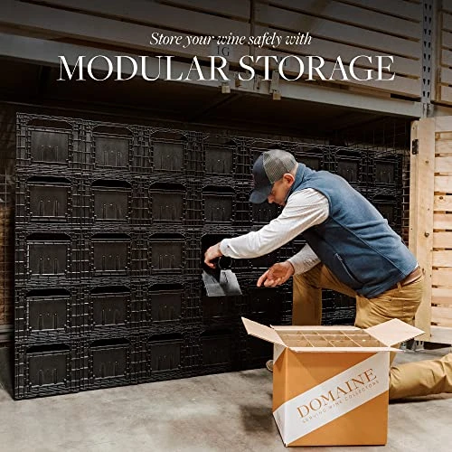 Flexible Wine Storage System For Wine Collectors | Front And Rear Access Door | Stackable Storage Solution | Weinbox 9 Separate Storage Crates | Hold Up To 108 Bottles | Works With All Bottle Shapes 6 Flexible Wine Storage System For Wine Collectors | Front And Rear Access Door | Stackable Storage Solution | Weinbox 9 Separate Storage Crates | Hold Up To 108 Bottles | Works With All Bottle Shapes - Image 4
