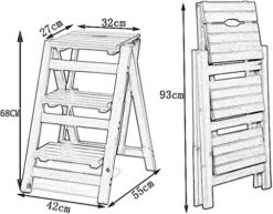 Portable Step Stoo - Folding Wood For Adult Folding Ladder Ladder-Shaped Plant Stand Display Rack Shelf -Amazon Store 51R6jgAVCCL