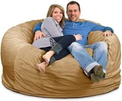 ULTIMATE SACK 6000 (6 Ft.) Bean Bag Chair Cover In Multiple Colors: Cover ONLY. (6000, Navy Suede) -Amazon Store 51RK I5m0qL. AC
