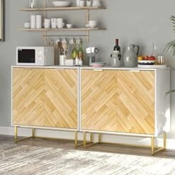 Modern Sideboard Buffet Cabinet, 55’’ Kitchen Buffet Storage Cabinet With Doors, White Sideboards And Buffets With Storage, Sideboards Storage Cabinet With Gold Metal Legs, Credenzas For Living Room 19 Modern Sideboard Buffet Cabinet, 55’’ Kitchen Buffet Storage Cabinet With Doors, White Sideboards And Buffets With Storage, Sideboards Storage Cabinet With Gold Metal Legs, Credenzas For Living Room -Amazon Store 51Rf0USO1hL. AC