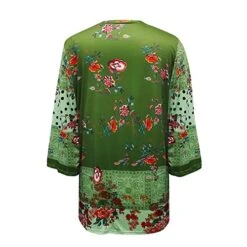 EJUMMP Lightweight Soft Comfy Oversized Cover Up Coat Retro Cover Ups Lightweight Soft Comfy Oversized Cover Up Coat Retro Cover Ups B01 C-Green