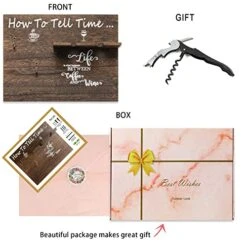 GOARTGIF Unique Birthday Gifts For Women Who Has Everything,How To Tell Time Am Pm,Housewarming Gifts For Women Or New Home,Coffee And Wine Holder Sign,Women Birthday Gifts Ideas For Mom -Amazon Store 51RxUEZcRhL