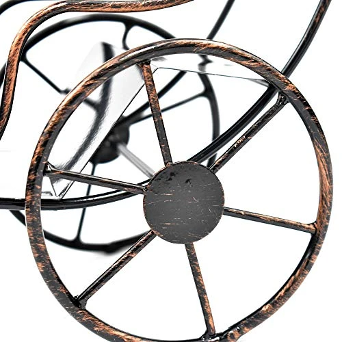 Wine Bottle Holder Stand Rickshaw Decor Display Countertop Tabletop Wine Rack Single Bottle Home Gift Kitchen Gift Wine Shelf 6 Wine Bottle Holder Stand Rickshaw Decor Display Countertop Tabletop Wine Rack Single Bottle Home Gift Kitchen Gift Wine Shelf - Image 4