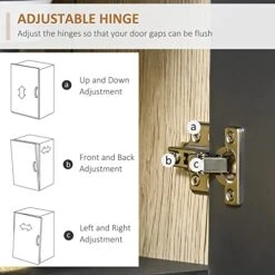 HOMCOM 67" Freestanding Buffet With Hutch, Kitchen Pantry Storage Cabinet With 3 Drawers, Cable Management, 4 Cubes, 2 Cabinets, Oak 11 HOMCOM 67" Freestanding Buffet With Hutch, Kitchen Pantry Storage Cabinet With 3 Drawers, Cable Management, 4 Cubes, 2 Cabinets, Oak -Amazon Store 51SRwsu17mL