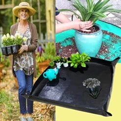 39.4" X 39.4" Large Plant Repotting Mat For Indoor Plants, Portable And Foldable Gardening Mat, Waterproof Transplanting Potting Mat In Garden Outdoor 17 39.4" X 39.4" Large Plant Repotting Mat For Indoor Plants, Portable And Foldable Gardening Mat, Waterproof Transplanting Potting Mat In Garden Outdoor -Amazon Store 51SXpioz3ML
