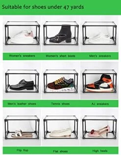 Shoe Box Transparent Acrylic Stackable Shoe Storage Box, Men's And Women's Shoes Storage Box(2PCS) (dark) 7 Shoe Box Transparent Acrylic Stackable Shoe Storage Box, Men's And Women's Shoes Storage Box(2PCS) (dark) -Amazon Store 51So4I73FYL