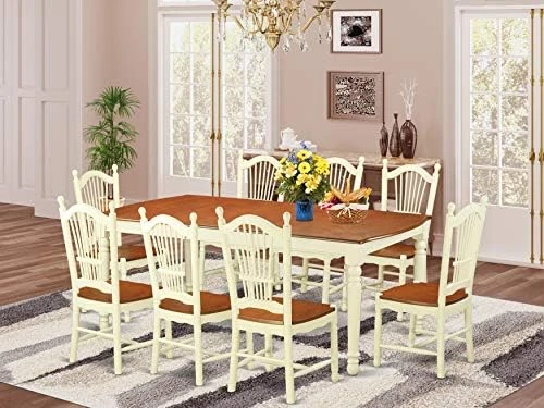 East West Furniture DOVE7-LWH-W Dining Set 16 East West Furniture DOVE7-LWH-W Dining Set - Image 14