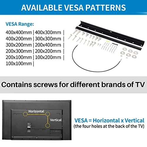 Studless Drywall TV Mount For 13-55 Inch TVs, No Stud TV Wall Bracket Max VESA 400x400mm Up To 100 Lbs Universal Fits Most LED LCD Plasma Flat/Curved Screen TVs & Monitors 5 Studless Drywall TV Mount For 13-55 Inch TVs, No Stud TV Wall Bracket Max VESA 400x400mm Up To 100 Lbs Universal Fits Most LED LCD Plasma Flat/Curved Screen TVs & Monitors - Image 3