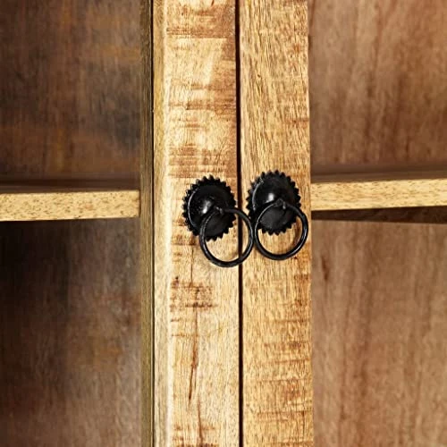 SKM Highboard 39.4"x15.7"x68.9" Solid Mango Wood 8 SKM Highboard 39.4"x15.7"x68.9" Solid Mango Wood - Image 6