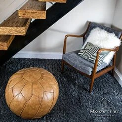 Moderner Faux Leather Pouf Unstuffed Ottoman Moroccan Footstool, Floor Footrest Cushion, Storage Solution - Natural Brown Color (Cognac, 23x11) 18 Moderner Faux Leather Pouf Unstuffed Ottoman Moroccan Footstool, Floor Footrest Cushion, Storage Solution - Natural Brown Color (Cognac, 23x11) -Amazon Store 51TWwJ82fVL