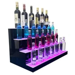 YILIKISS 31 Inch 4 Step LED Lighted Liquor Bottle Display Illuminated Bottle Shelf Home Commercial Bar Shelf Light Changing Shelves With Remote Control,Multiple Colors LED Bar Shelves For Liquor 16 YILIKISS 31 Inch 4 Step LED Lighted Liquor Bottle Display Illuminated Bottle Shelf Home Commercial Bar Shelf Light Changing Shelves With Remote Control,Multiple Colors LED Bar Shelves For Liquor -Amazon Store 51TcZMFMEUL