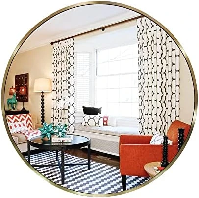 MZON 28 Inch Frameless Round Mirror,Circle Wall Mirror With Beveled Polished Edge For Bathroom, Vanity, Entryways 13 MZON 28 Inch Frameless Round Mirror,Circle Wall Mirror With Beveled Polished Edge For Bathroom, Vanity, Entryways - Image 11