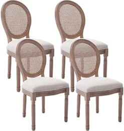 Virabit French Dining Chairs Set Of 2, Rattan Farmhouse Upholstered Dining Chairs With Curved Backrest And Beautifully Carved Solid WoodFrame For Living Room, Kitchen, Restaurant 30 Virabit French Dining Chairs Set Of 2, Rattan Farmhouse Upholstered Dining Chairs With Curved Backrest And Beautifully Carved Solid WoodFrame For Living Room, Kitchen, Restaurant -Amazon Store 51U3TFlkebL. AC