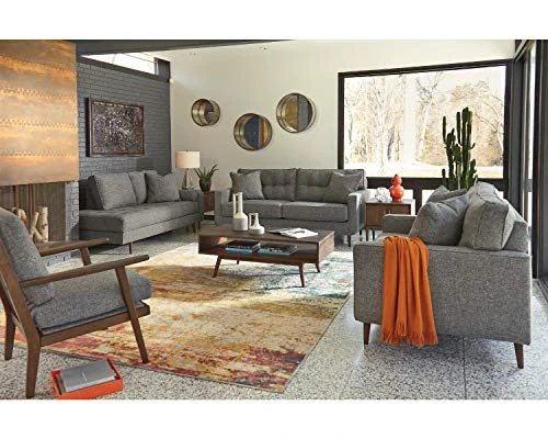 Signature Design By Ashley Zardoni Right Arm Facing Corner Chaise, Charcoal 5 Signature Design By Ashley Zardoni Right Arm Facing Corner Chaise, Charcoal - Image 3