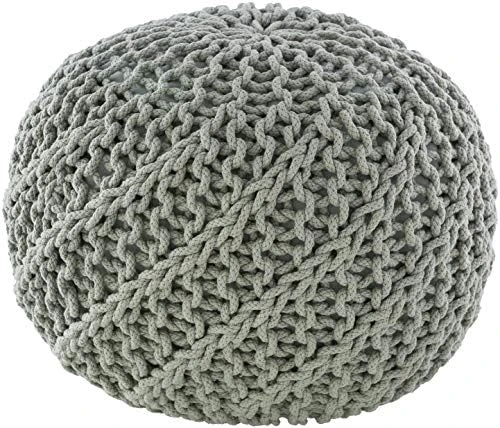 Artistic Weavers McIntosh Cotton Knitted Round Pouf 14"H X 20"W X 20"D,Saffron 17 Artistic Weavers McIntosh Cotton Knitted Round Pouf 14"H X 20"W X 20"D,Saffron - Image 15