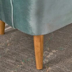 Christopher Knight Home Amaia Modern Velvet Sofa, Seafoam Blue / Walnut -Amazon Store 51UjQ0GkdfL