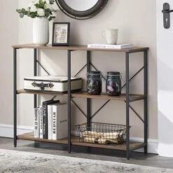 GRELO HOME Foyer Tables For Entryway, Rustic Narrow Console Table For Living Room, 3-Tier Industrial Sofa Table, 39 Inch Gray Oak 24 GRELO HOME Foyer Tables For Entryway, Rustic Narrow Console Table For Living Room, 3-Tier Industrial Sofa Table, 39 Inch Gray Oak -Amazon Store 51Um1Uh0d3L. AC