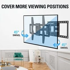 Mounting Dream UL Listed TV Wall Mount Bracket For Most 42-90 Inch TVs, Full Motion TV Mount With Articulating Arms, Max VESA 600x400mm And 132 Lbs, Fits 16", 18", 24" Studs, MD2298 11 Mounting Dream UL Listed TV Wall Mount Bracket For Most 42-90 Inch TVs, Full Motion TV Mount With Articulating Arms, Max VESA 600x400mm And 132 Lbs, Fits 16", 18", 24" Studs, MD2298 -Amazon Store 51V4NI7LOhL