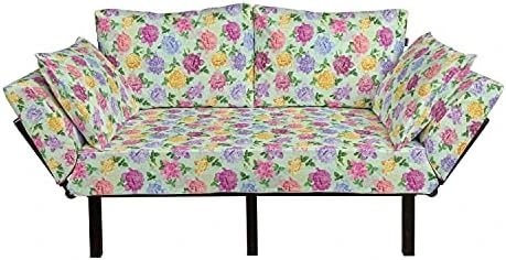 Ambesonne Airplanes Futon Couch, Minimalist Modern Pattern Of Wanderlust Themed Aviation Dash Lines Ornament, Daybed With Metal Frame Upholstered Sofa For Living Dorm, Loveseat, Cream And Grey 17 Ambesonne Airplanes Futon Couch, Minimalist Modern Pattern Of Wanderlust Themed Aviation Dash Lines Ornament, Daybed With Metal Frame Upholstered Sofa For Living Dorm, Loveseat, Cream And Grey - Image 15