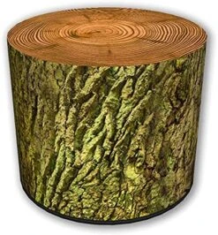 ZTOZZ Round Pouf Indoor - Printed Ottoman Foot Stool For Dining, Living Room Or Bedroom With Removable Cover - Platan Print -Amazon Store 51VRn52cSlS. AC