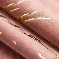 Fefances Large Vanity Stool Chair For Makeup Room Modern Velvet Square Ottoman Comfortable Footrest Stool With V Gold Legs Pink -Amazon Store 51VTl5zntQL