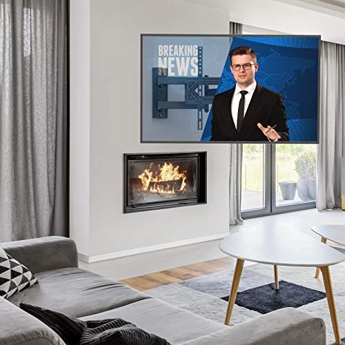 Pipishell Full Motion TV Wall Mount, Heavy Duty Single Articulating Arms TV Bracket For Most 26-60 Inch Flat Curved TVs, Up To VESA 400x400mm And 77lbs, Support Swivel, Tilt, Level Adjustment 8 Pipishell Full Motion TV Wall Mount, Heavy Duty Single Articulating Arms TV Bracket For Most 26-60 Inch Flat Curved TVs, Up To VESA 400x400mm And 77lbs, Support Swivel, Tilt, Level Adjustment - Image 6