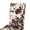 Christopher Knight Home Evelyn Contemporary Velvet Dining Chairs (Set Of 4), Milk Cow, Espresso -Amazon Store 51VpqNCNhpL