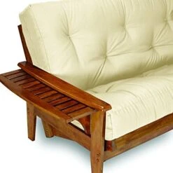 Nirvana Futons Eastridge Futon Set - Full Size, Frame, 8" Mattress, Microfiber Sussex Fudge Cover -Amazon Store 51W09knZR0L. AC