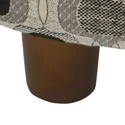 Homepop Home Decor | Upholstered Round Storage Ottoman | Ottoman With Storage For Living Room & Bedroom (Black Geo) -Amazon Store 51WDJKx8acL