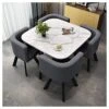 Coffee Table And Chair Combination Balcony Living Room Dining Table Marble Table And Chairs Table Four Chairs Office Reception Desk And Chair Set Meeting Room Round Table Beauty Salon Movie Theater -Amazon Store 51WE8foiVfL