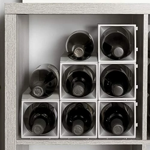 Stackable Modular Wine Rack - 12 Bottle Set (9 Modules, 3 Top Plates) Silver. Store Up To 12 Bottles. Great For Organizing And Creating Storage Space. By Stakrax 7 Stackable Modular Wine Rack - 12 Bottle Set (9 Modules, 3 Top Plates) Silver. Store Up To 12 Bottles. Great For Organizing And Creating Storage Space. By Stakrax - Image 5