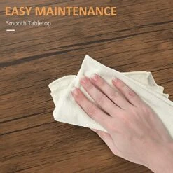 HOMCOM 5 Piece Dining Table Set For 4, Kitchen Table And Chairs For Breakfast Nook, Small Space, Apartment, Space Saving, Walnut Wood Color 14 HOMCOM 5 Piece Dining Table Set For 4, Kitchen Table And Chairs For Breakfast Nook, Small Space, Apartment, Space Saving, Walnut Wood Color -Amazon Store 51WQjogH5DL