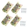 OSALADI 4 Pcs Bed Hinge Heavy Duty Bed Frame Bed Rail Fittings Non-Mortise Bed Bracket Frame Holder Stand Headboard Brackets Bed Rail Brackets Non- Mortise Bed Bracket Bed Frame Bracket -Amazon Store 51Wp1nciYLL