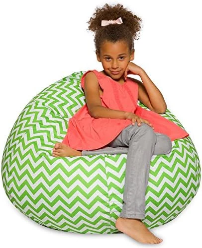 Posh Creations Large Bean Bag Soft Cozy Animal Chair For Bedrooms, Kids Lounger, Large-24 Inch, Chevron Green And White (sdfds) 17 Posh Creations Large Bean Bag Soft Cozy Animal Chair For Bedrooms, Kids Lounger, Large-24 Inch, Chevron Green And White (sdfds) - Image 15