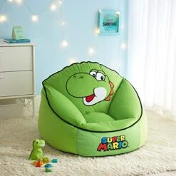 Idea Nuova Nintendo Super Mario Yoshi Micromink Bean Bag Chair -Amazon Store 51XDAJEF1bL